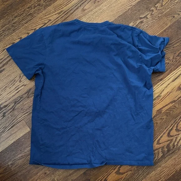 Vintage Denim & Supply Ralph Lauren Blue yellow chief tee M - Picture 4 of 4